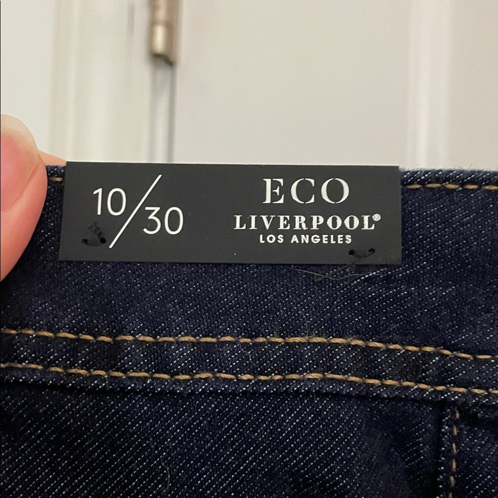 Liverpool Dark Blue Denim wide leg denim size 10/30 NWT - Picture 8 of 8